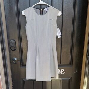 Speechless Black and White Striped Mini Dress